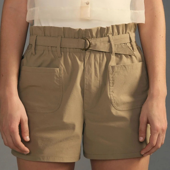 NWT Anthropologie Avec Filles Olive Paperboy Shorts Large - Picture 4 of 6